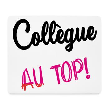 COLLEGUE. HUMOUR. RETRAITE. RETRAITE. RETRAITEE - Tapis de souris (format paysage) - blanc - Devant