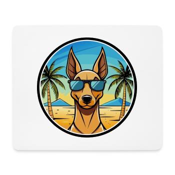 Pharaoh Hound Dog Breed Cartoon Sunglasses Beach - Mouse Pad (horizontal) - white - Front