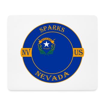 Sparks Nevada Flagge USA Reise Souvenir Abzeichen - Mousepad (Querformat) - Weiß - Vorne