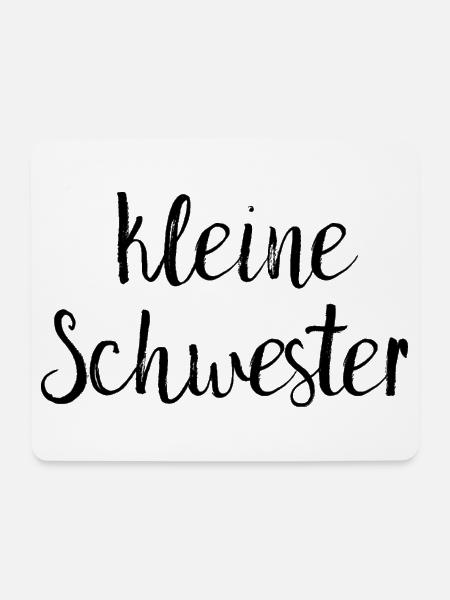 kleine Schwester - Mousepad (Querformat) - Weiß