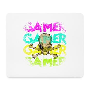 Gamer - Mousepad (Querformat) - Weiß - Vorne
