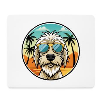 Spinone Italiano Hunderasse Cartoon Sonnenbrille Strand - Mousepad (Querformat) - Weiß - Vorne