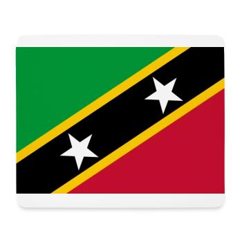 St. Kitts und Nevis - Mousepad (Querformat) - Weiß - Vorne