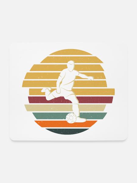 Fußballer Fußball Fußballspieler - Mousepad (Querformat) - Weiß