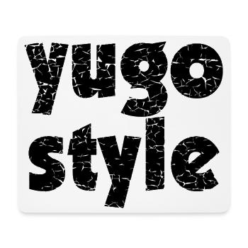 yugo style - united style of Balkan - Mouse Pad (horizontal) - white - Front