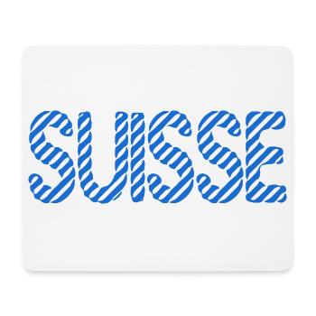 SUISSE. HUMOUR. PAYS. DRAPEAU - Tapis de souris (format paysage) - blanc - Devant