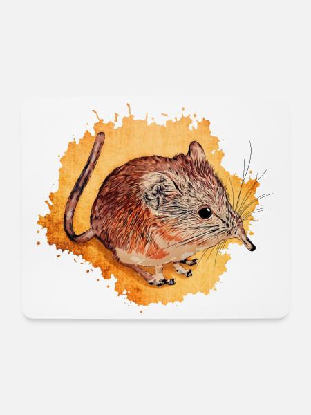Rüsselspringer - Mousepad (Querformat) - Weiß