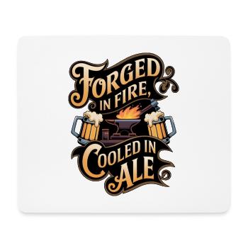 Forge In Fire Cooled In Ale - Mouse Pad (horizontal) - white - Front