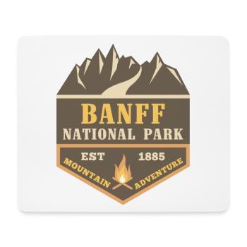 Banff Canada Park Moose Moose Backcountry Camping - Tapis de souris (format paysage) - blanc - Devant