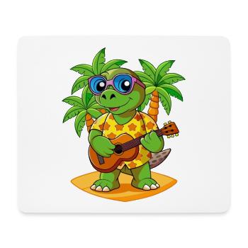 Funny Turtle Cartoon Summer Beach Sunglasses - Mouse Pad (horizontal) - white - Front
