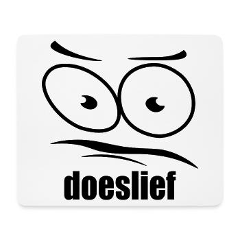 doeslief pleading eyes with question mark look - Mouse Pad (horizontal) - white - Front
