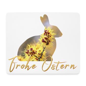 Frohe Ostern - Mousepad (Querformat) - Weiß - Vorne
