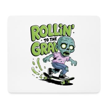 Rollin zum Grab - Mousepad (Querformat) - Weiß - Vorne