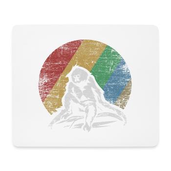 Kletterfreudiger Gibbon Regenwald - Mousepad (Querformat) - Weiß - Vorne