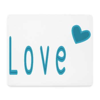 VALENTINSTAG. ICH LIEBE DICH. ICH LIEBE DICH. LIEBE. LIEBE - Mousepad (Querformat) - Weiß - Vorne