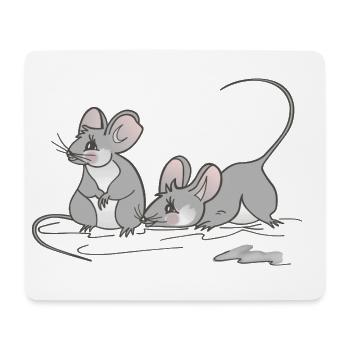 Mouse gift - idea for your cute mouse - Mouse Pad (horizontal) - white - Front