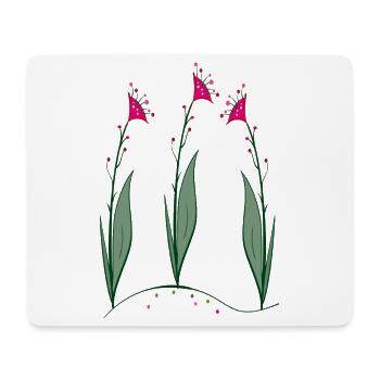 Blüten, Flowers - Mousepad (Querformat) - Weiß - Vorne