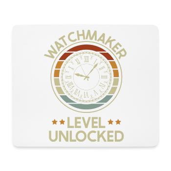 Uhrmacher Uhrenmacher Uhrmachermeister Geschenk - Mousepad (Querformat) - Weiß - Vorne