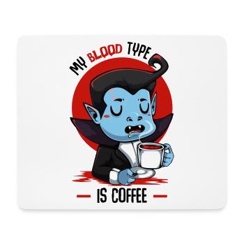 Blutkaffee Vampir Cartoon - Mousepad (Querformat) - Weiß - Vorne