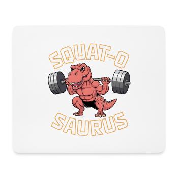 Squat-O Saurus - Mousepad (Querformat) - Weiß - Vorne