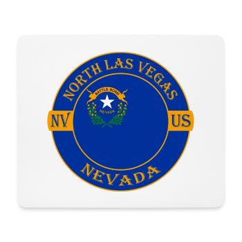 North Las Vegas Nevada Flagge USA Souvenir Abzeichen - Mousepad (Querformat) - Weiß - Vorne