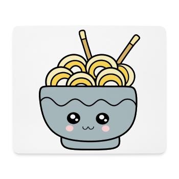 Nouilles Ramen Cuisine japonaise - Tapis de souris (format paysage) - blanc - Devant