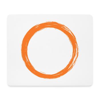 Kreis Symbol - Mousepad (Querformat) - Weiß - Vorne