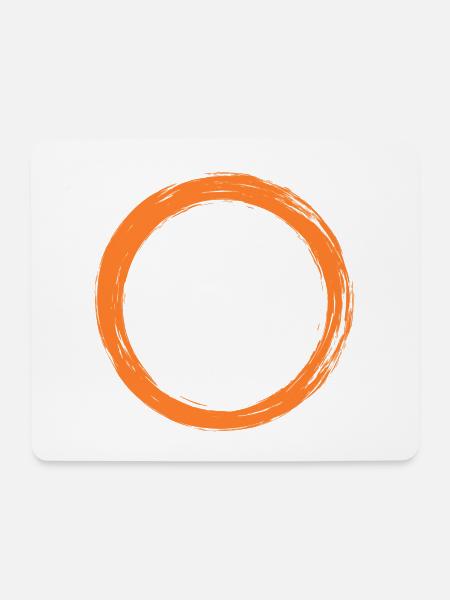 Kreis Symbol - Mousepad (Querformat) - Weiß