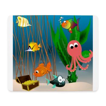 Marine life - Mouse Pad (horizontal) - white - Front