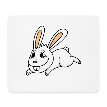 Lapin lapin lapin de pâques - Tapis de souris (format paysage) - blanc - Devant