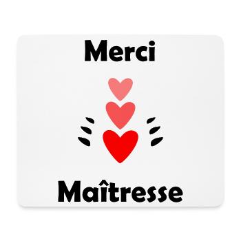 MISTRESS. THANK YOU. THANK YOU MISTRESS. GIFT - Mouse Pad (horizontal) - white - Front