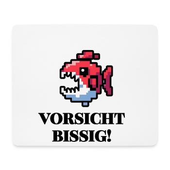 Beware Snappy - Funny Fish Design - Mouse Pad (horizontal) - white - Front