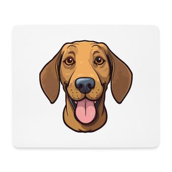 Plott Hund Hund Rasse Aquarell Karikatur Kawaii Cl - Mousepad (Querformat) - Weiß - Vorne