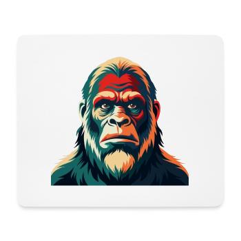 Big Foot Cartoon Figur Buntes Haustier Tier - Mousepad (Querformat) - Weiß - Vorne