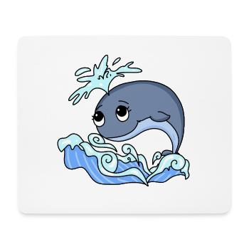 Wal - Mousepad (Querformat) - Weiß - Vorne