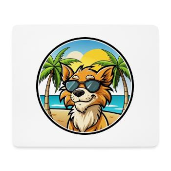 Grand Griffon Vendeen Hunderasse Cartoon Sonnenbrille - Mousepad (Querformat) - Weiß - Vorne