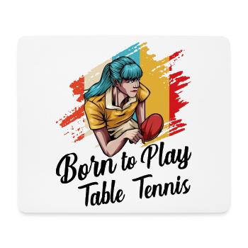 Tischtennis - Mousepad (Querformat) - Weiß - Vorne
