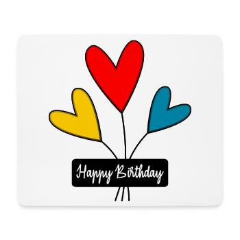 ALLES GUTE ZUM GEBURTSTAG. JAHRESTAG - Mousepad (Querformat) - Weiß - Vorne