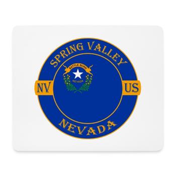 Spring Valley Nevada Flagge USA Souvenir Abzeichen - Mousepad (Querformat) - Weiß - Vorne