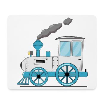 Kinderzug Eisenbahn weiß - Mousepad (Querformat) - Weiß - Vorne