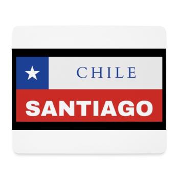 Santiago City in Chilean Flag - Mouse Pad (horizontal) - white - Front