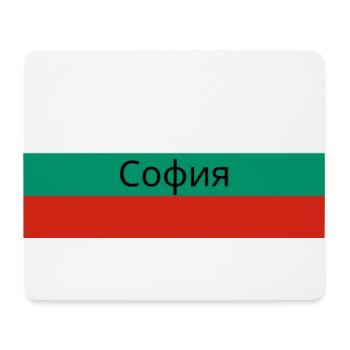 Sofia City in Bulgarian Flag - Mouse Pad (horizontal) - white - Front