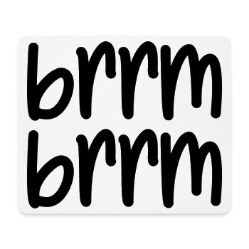 brrm brrm - Mouse Pad (horizontal) - white - Front