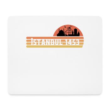 Skyline von Istanbul in einem Retro Design - Mousepad (Querformat) - Weiß - Vorne