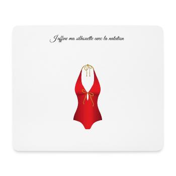 La piscine 1 - Tapis de souris (format paysage) - blanc - Devant