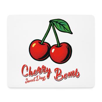 Kirsch-Mädchen - Mousepad (Querformat) - Weiß - Vorne