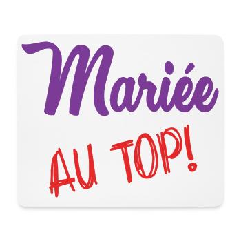 Junggesellinnenabschied. HOCHZEIT. MANNSCHAFT. TEAM BRAUT. ZUKÜNFTIGE BRAUT - Mousepad (Querformat) - Weiß - Vorne