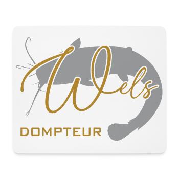 Welsdompteur Welsflüsterer Welsangler - Mousepad (Querformat) - Weiß - Vorne