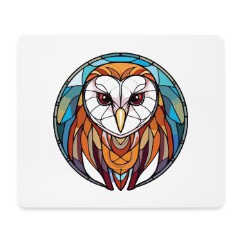 Schleiereule Bunte Aquarell-Tierillustration - Mousepad (Querformat) - Weiß - Vorne