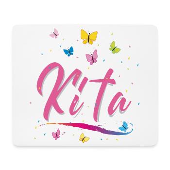 Kindergarten, Kita, Schmetterlinge - Mousepad (Querformat) - Weiß - Vorne